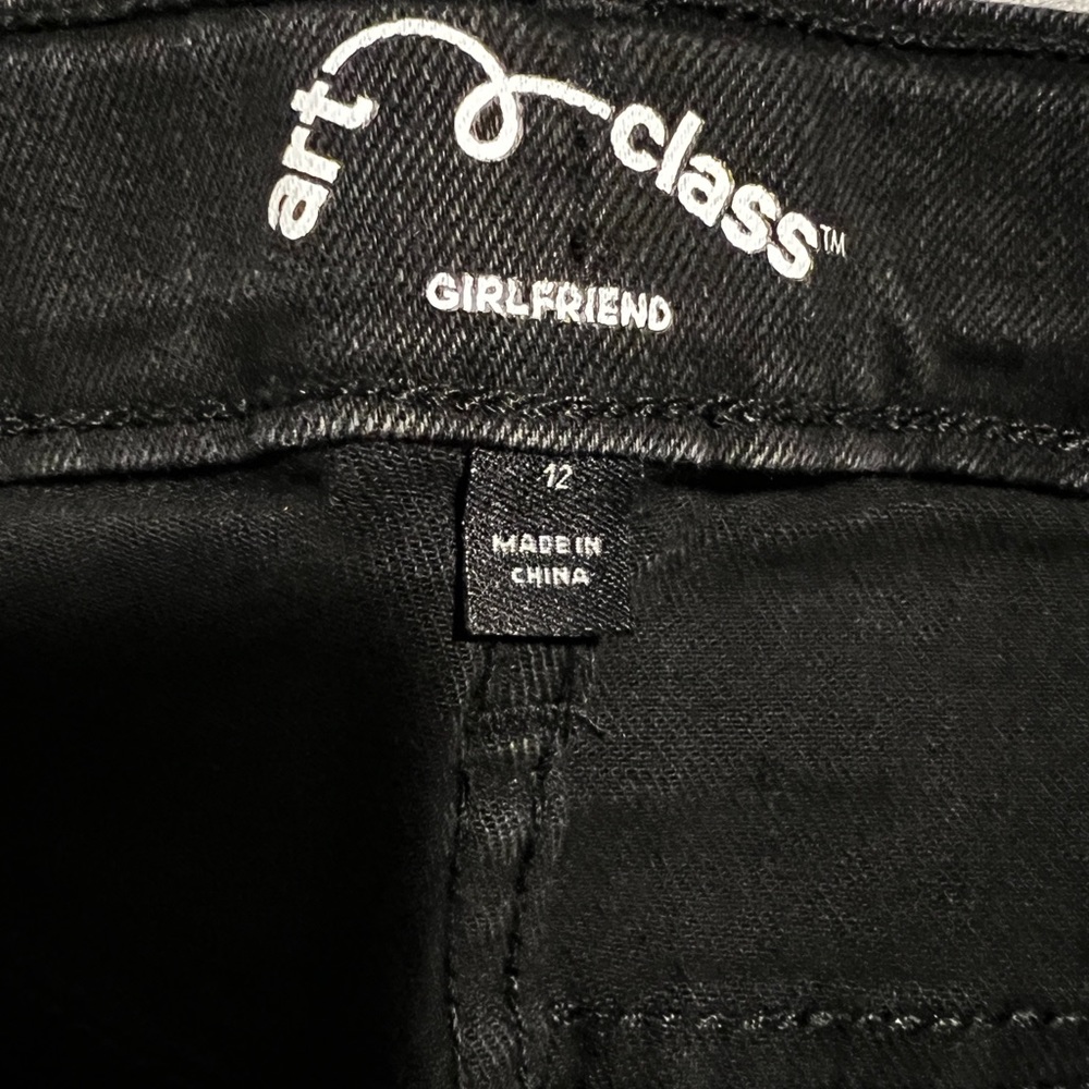 Like new girls size 12 black jeans - Art Class